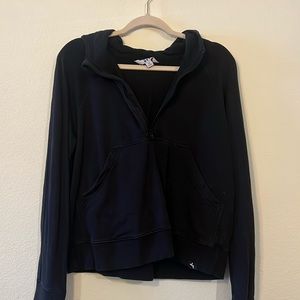 JoyLab Black Hooded Quarter Zip